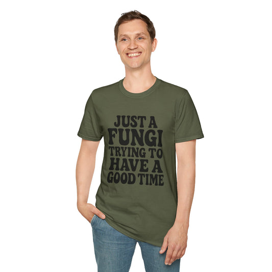 FUNGI🍄-T-Shirt for Fungi Lovers, Quirky Gift, Festival Wear, Casual Style, Nature Theme
