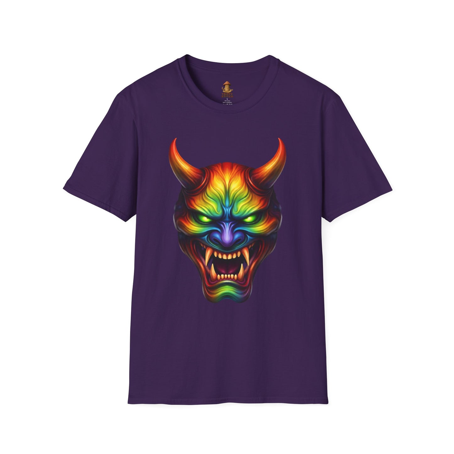 Hannya Mask Chakra Colors Tee