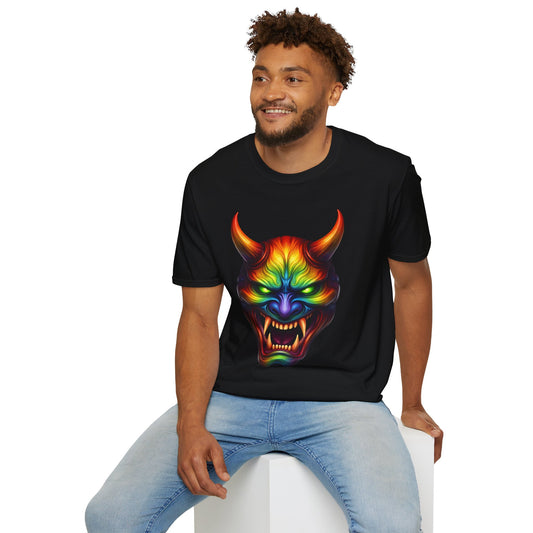 Hannya Mask Chakra Colors Tee