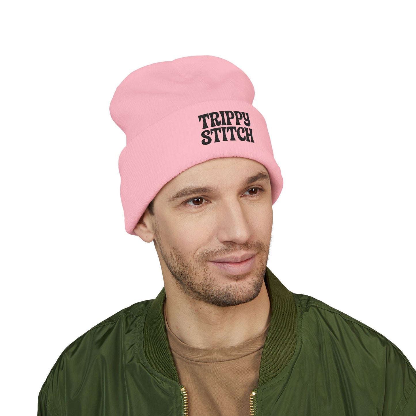 Trippy Stitch Beanie - Classic Cuffed Hat for Style, Winter, Gifts, Outdoor Activities, Streetwear