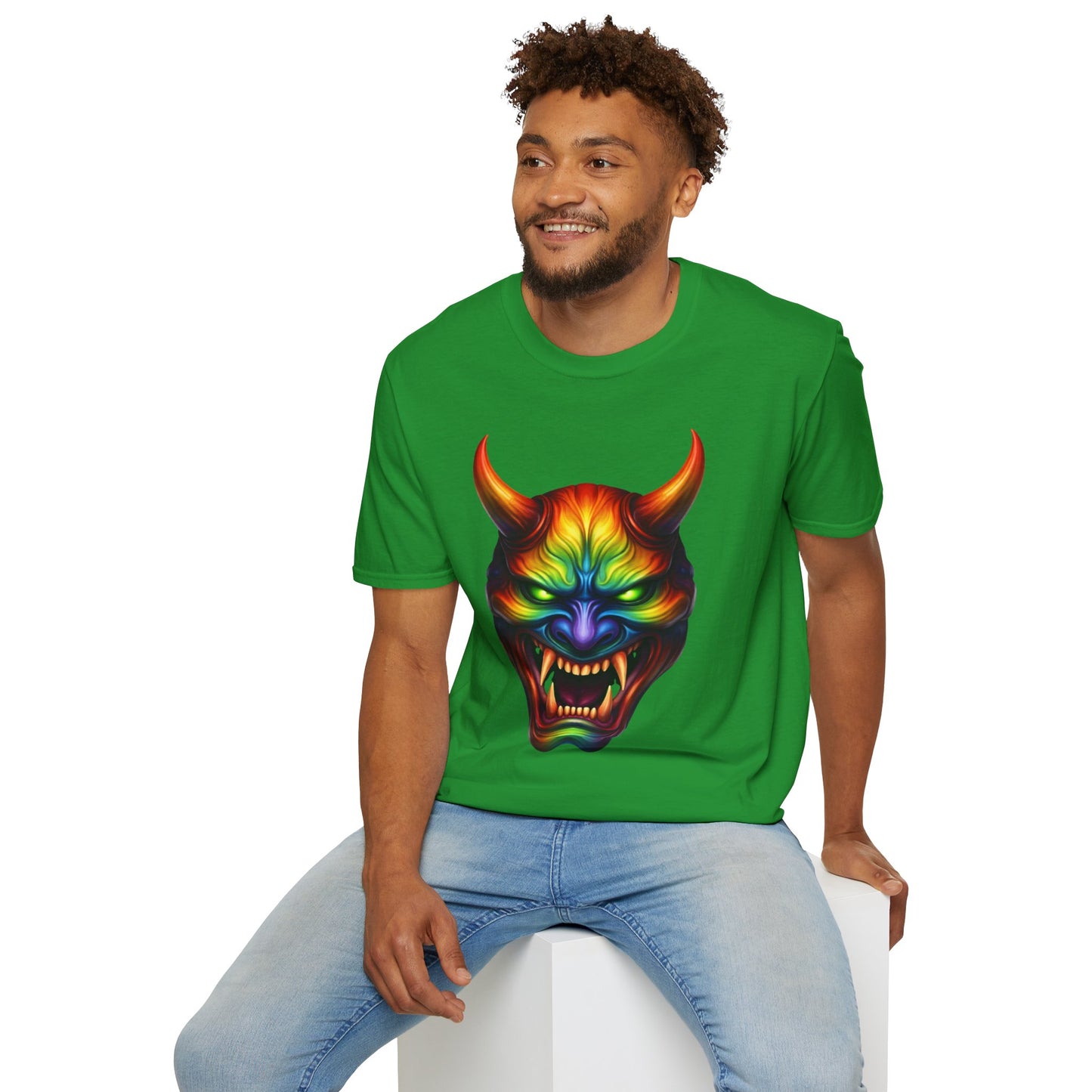 Hannya Mask Chakra Colors Tee