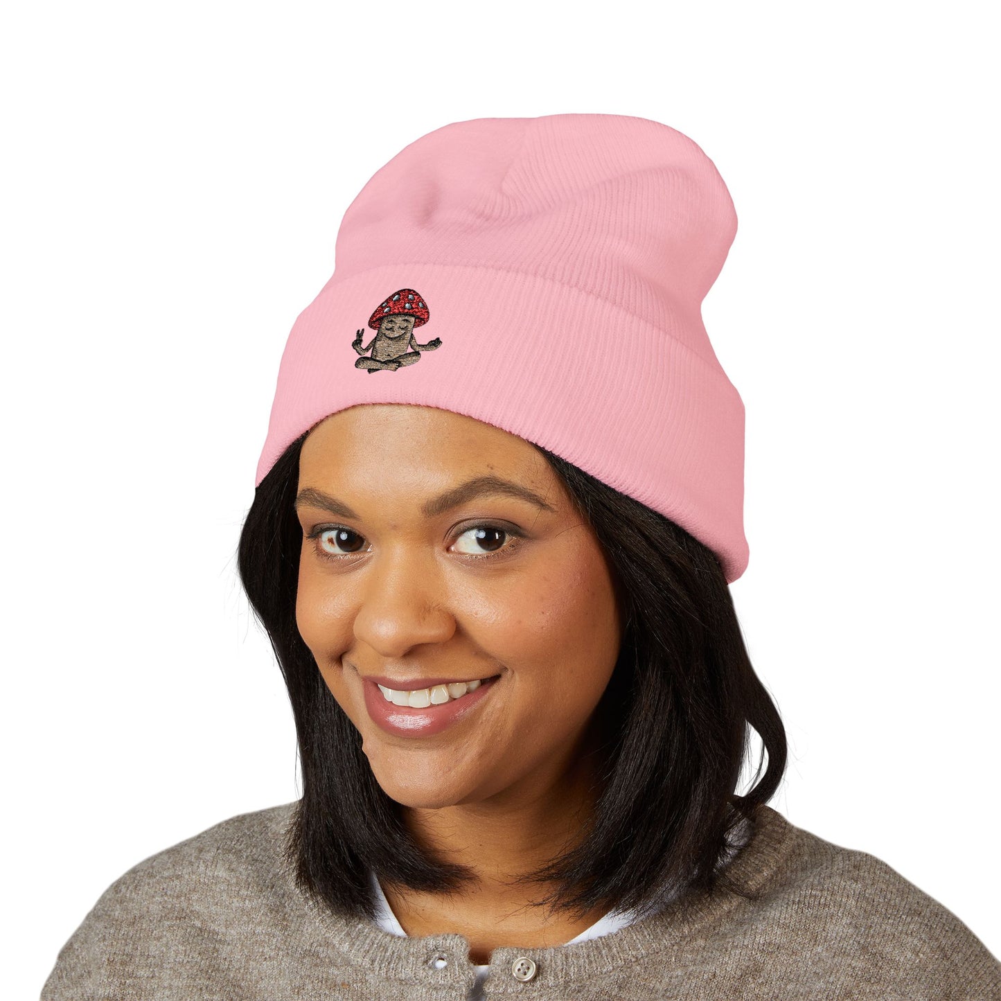 Mani the Mushroom 🍄 Cuffed Beanie