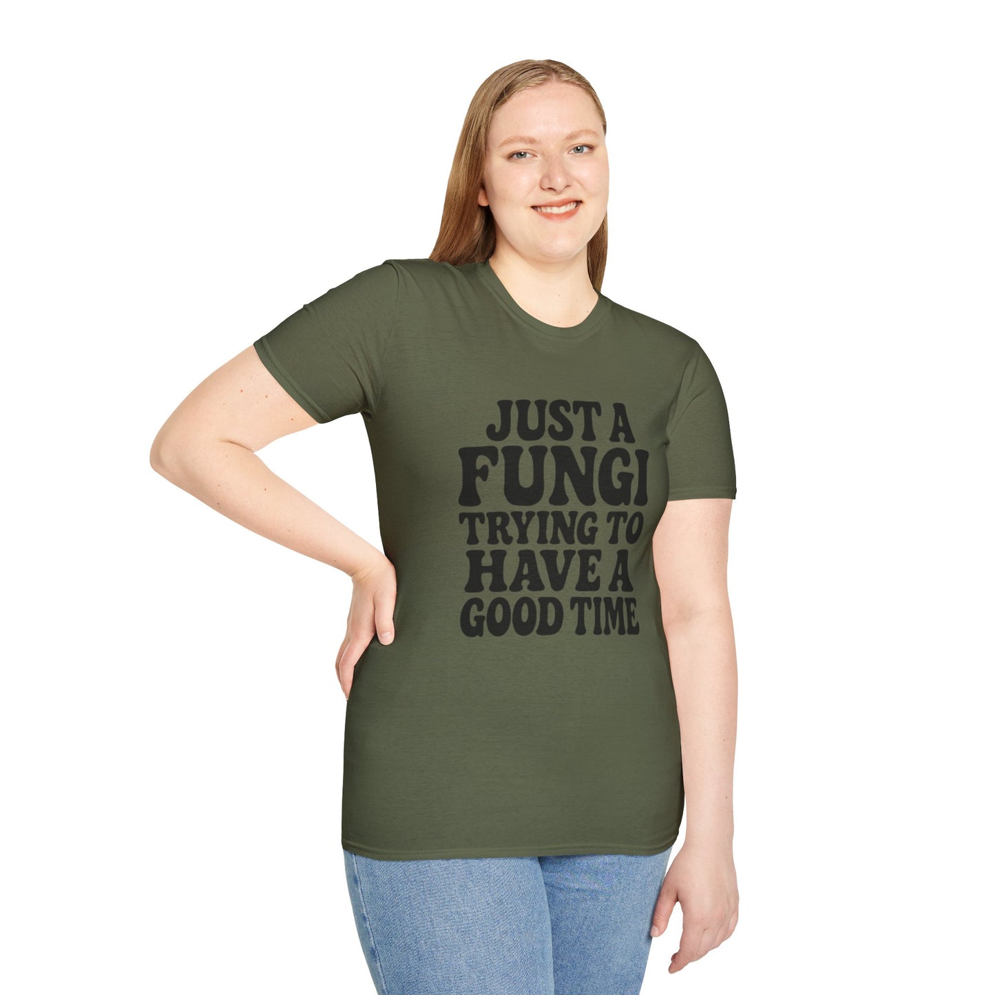 FUNGI🍄-T-Shirt for Fungi Lovers, Quirky Gift, Festival Wear, Casual Style, Nature Theme