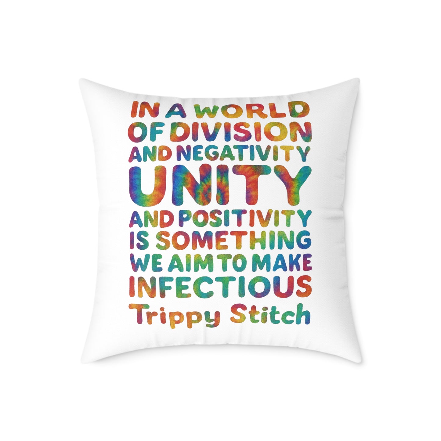Unity Tie Dye Swirl Pillow