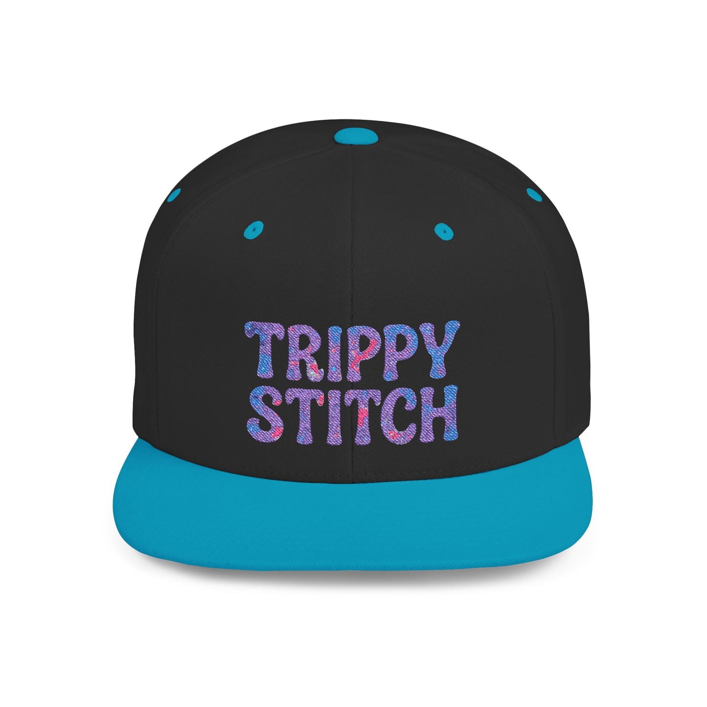 Trippy Stitch Cosmic⭐Flat Bill Snapback Hat