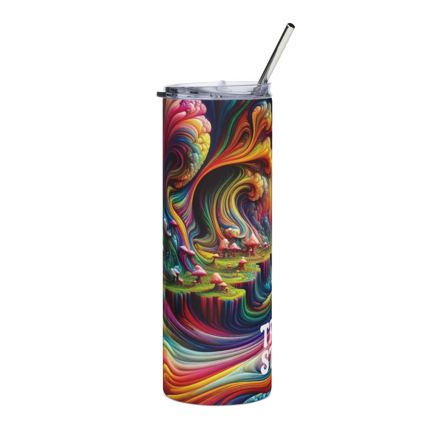 Trippy Vibes Travel Mug-Stainless Steel Tumbler