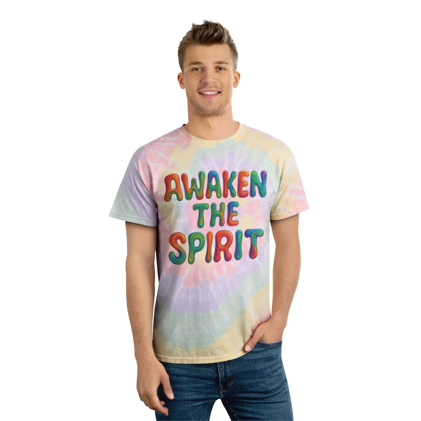 Awaken the Spirit-Trippy Stitch, Boho Vibes, Summer Festival Shirt, Relaxed Fit casual wear