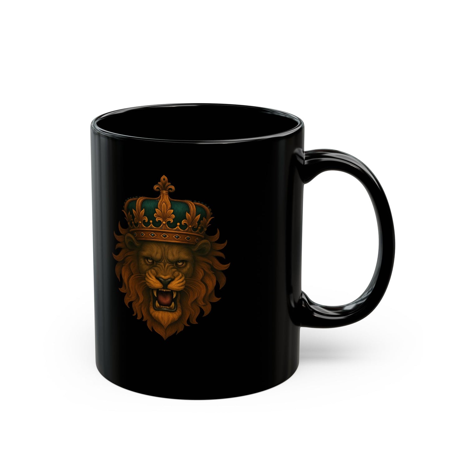 Crowned Lion King Coffee Mug