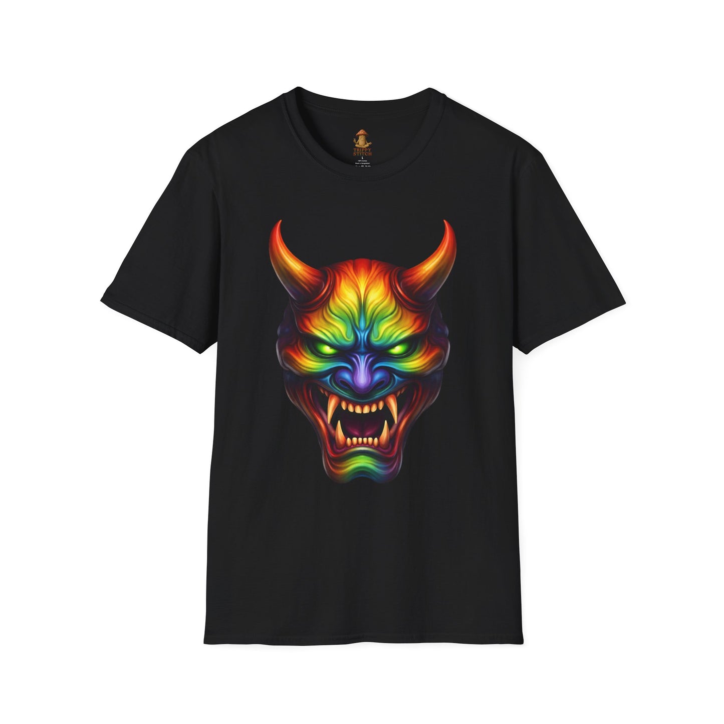 Hannya Mask Chakra Colors Tee