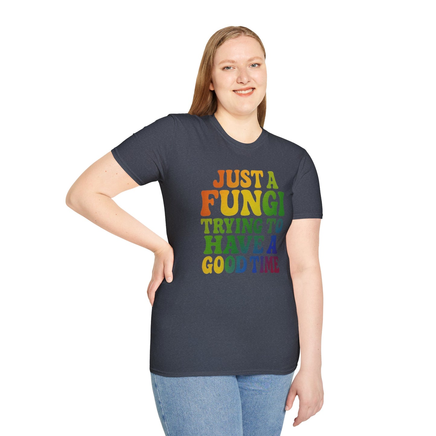 FUNGI🍄-T-Shirt for Fungi Lovers, Quirky Gift, Festival Wear, Casual Style, Nature Theme