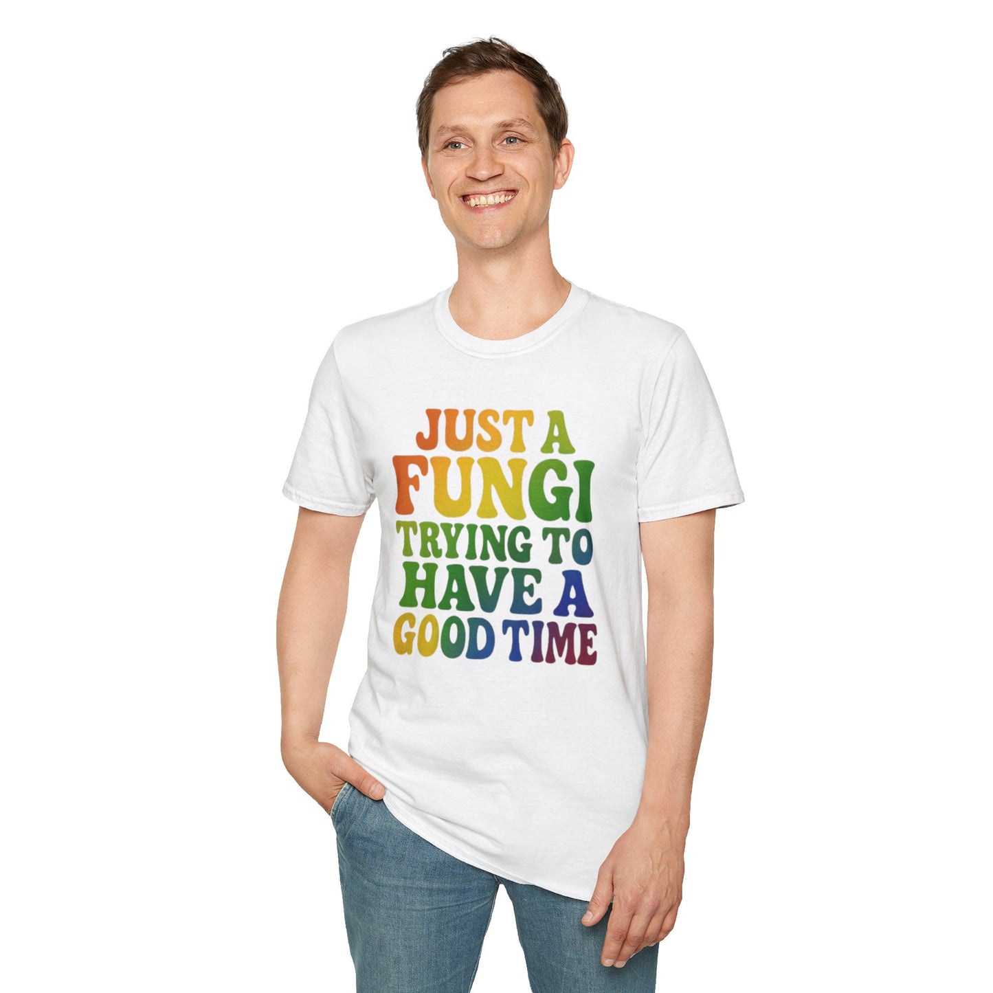 FUNGI🍄-T-Shirt for Fungi Lovers, Quirky Gift, Festival Wear, Casual Style, Nature Theme